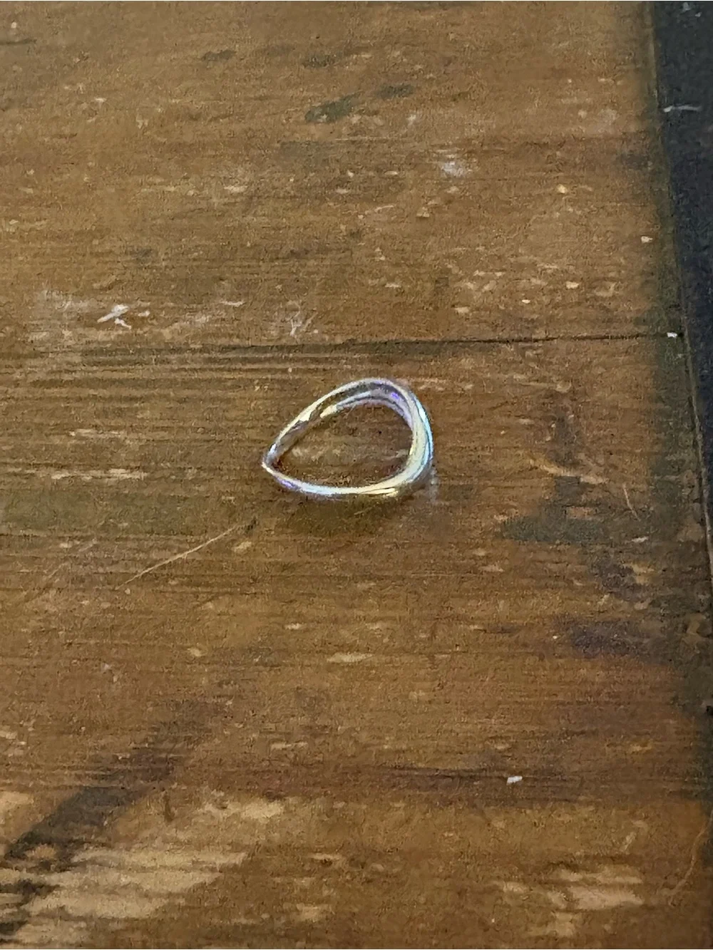 Silver Tone Ring Size 7 (free shipping)